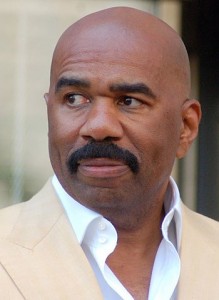 Steve Harvey at a ceremony to receive a star on the Hollywood Walk of Fame. 